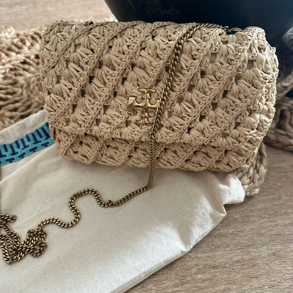 Tory Burch Small Convertible Raffia Bag - Picture 3 of 10